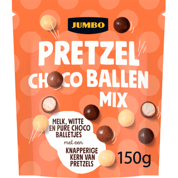 Jumbo Pretzel Choco Ballen Mix 150 g