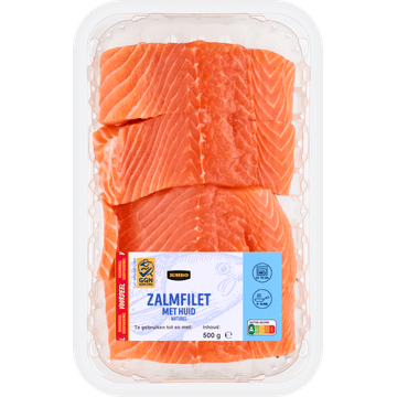 Jumbo Zalmfilet met Huid Naturel 500 g