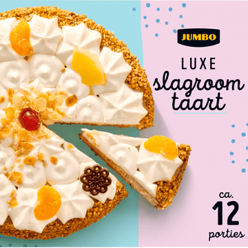 Jumbo Luxe Slagroomtaart ca. 12 Porties