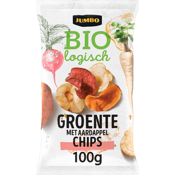 Jumbo Biologisch Groente Chips met Aardappel 100 g
