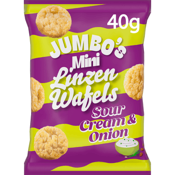 Jumbo's Mini Linzenwafel Sour Cream & Onion 40 g