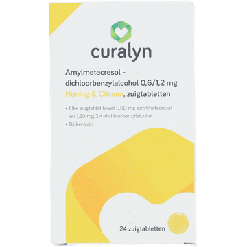Curalyn Amylmetacresol H&L, 24 zuigtabletten