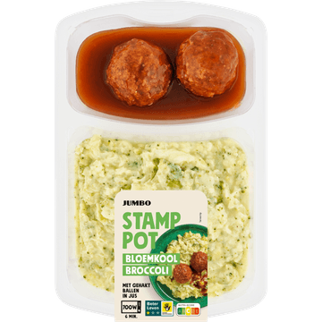 Jumbo Stamppot Bloemkool Broccoli met Gehaktballen in Jus 500 g