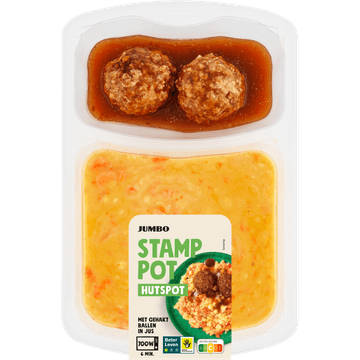 Jumbo Stamppot Hutspot met Gehaktballen in Jus 500 g