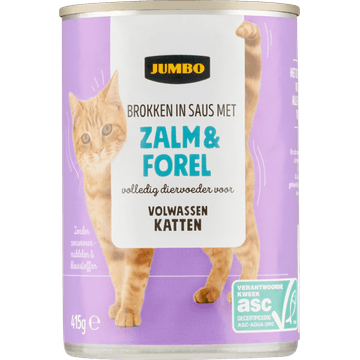 Jumbo Brokken in Saus met Zalm & Forel 415 g