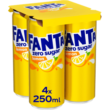 Fanta Lemon no sugar 4x25cl
