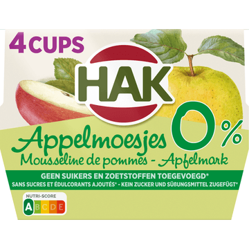 Hak Appelmoesjes 0% 4-pack