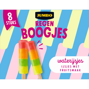 Jumbo Regenboogjes Waterijsjes 8 Stuks