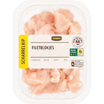 Jumbo Scharrelkip Kipfiletblokjes 200 g