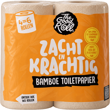 Good Roll Naked Bamboe Toiletpapier 4-Pack