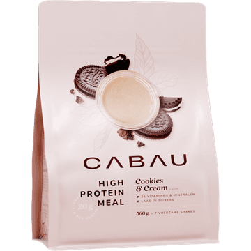 Cabau Lifestyle High Protein Meal Shake Cookie & Cream 560g