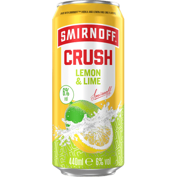 Smirnoff Crush Lemon & Lime 440 ml