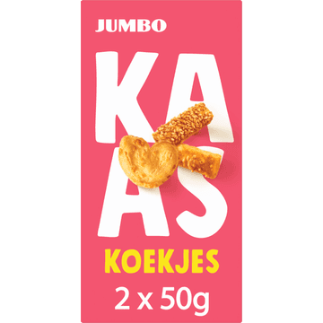 Jumbo Kaaskoekjes met Roomboter 2 x 50 g