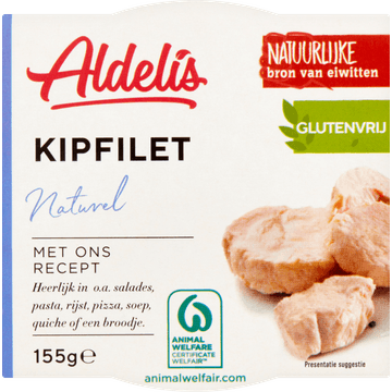 Aldelis Kipfilet Naturel 155 g