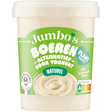 Jumbo's Boeren Alternatief voor Yoghurt Naturel 400 g