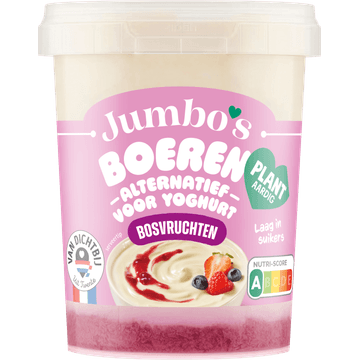 Jumbo's Boeren Alternatief voor Yoghurt Bosvruchten 400 g