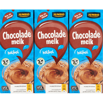 Jumbo Halfvolle Chocolademelk 6 x 200 ml