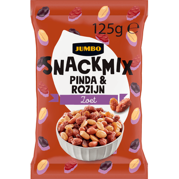 Jumbo Snackmix Pinda & Rozijn 125 g