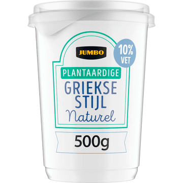 Jumbo Plantaardige Griekse Stijl Naturel 10% Vet 500 g
