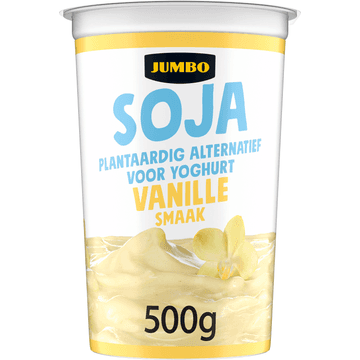 Jumbo Soja Plantaardig Alternatief voor Yoghurt Vanille Smaak 500 g