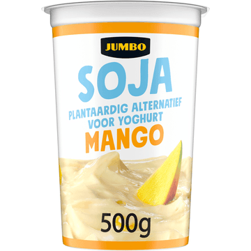 Jumbo Soja Plantaardig Alternatief voor Yoghurt Mango 500 g