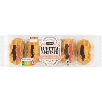 Jumbo Lunetta Spritsen met Cacao en Glazuur 200 g