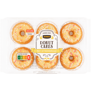 Jumbo Donut Cakes met Citroensmaak 150 g