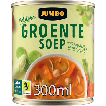 Jumbo Groentesoep met Soepballen en Vermicelli 300ML