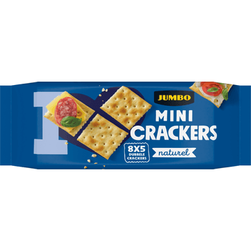 Jumbo Mini Crackers Naturel 8 x 5 Stuks