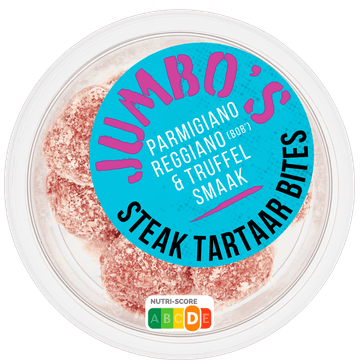 Jumbo's Parmigiano Reggiano & Truffel Smaak Steak Tartaar Bites 120 g