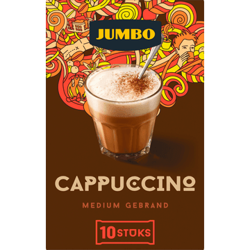 Jumbo Oploskoffie Cappuccino 10 Stuks