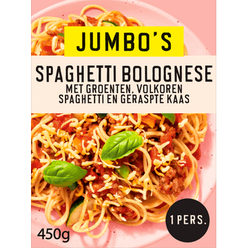 Jumbo's Vriesverse Maaltijd Spaghetti Bolognese 450g