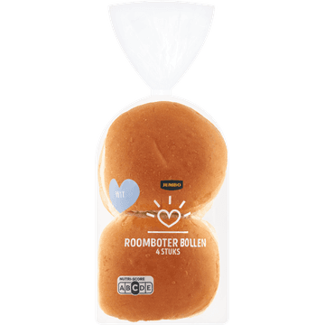 Jumbo - Roomboter Bollen Wit - 4 Stuks