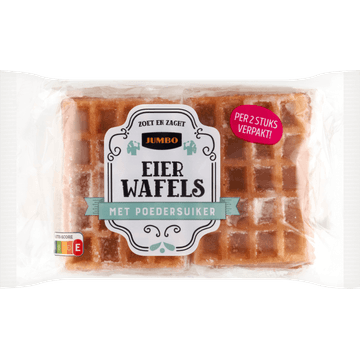 Jumbo Eierwafels met Poedersuiker 4 x 2 Stuks