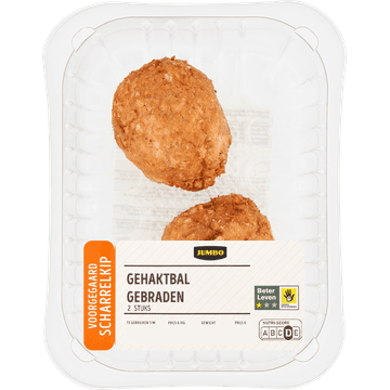 Jumbo Scharrelkip Gehaktbal Gebraden 2 Stuks