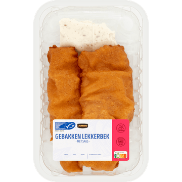 Jumbo Gebakken Lekkerbek met Saus ca. 300 g