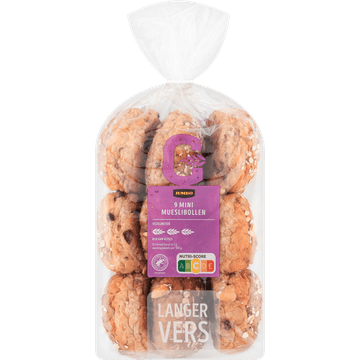 Jumbo - Mini Mueslibollen Volkoren - 9 Stuks