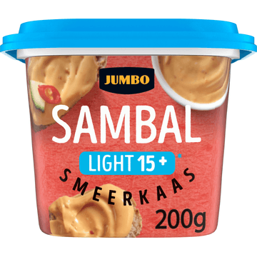 Jumbo Smeerkaas Sambal Light 15+ 200 g