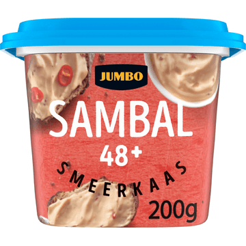 Jumbo Smeerkaas Sambal 48+ 200 g