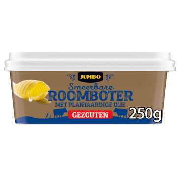 Jumbo Smeerbare Roomboter met Plantaardige Olie Gezouten 250 g