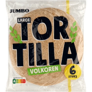 Jumbo Large Tortilla Volkoren 6 Stuks