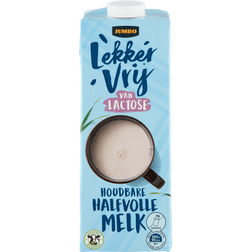 Jumbo Lactosevrije Houdbare Halfvolle Melk 1 L