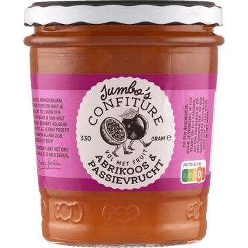 Jumbo's Confiture Abrikoos Passievrucht 330g