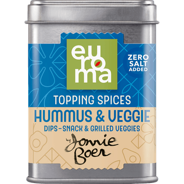 Euroma Hummus & Veggie Topping by Jonnie Boer 37g