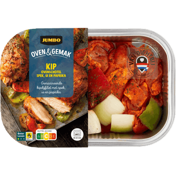 Jumbo Oven & Gemak Kip Ovenschotel Spek, Ui en Paprika 500 g