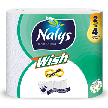 Nalys Wish Dubbelrol Keukenpapier 2=4 rol