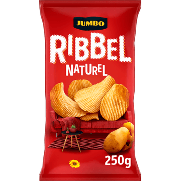 Jumbo Ribbelchips Naturel 250 g