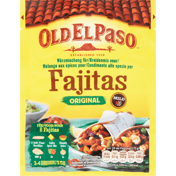 Old El Paso Kruidenmix Fajitas Original Mild 30 g