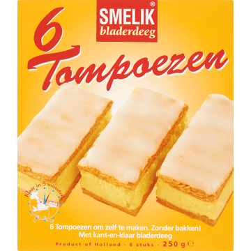 Smelik Tompoezen 6 Stuks 250 g