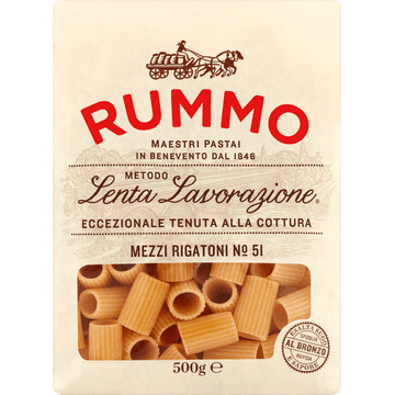 Rummo Metodo Lenta Lavorazione Mezzi Rigatoni № 51 500 g